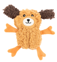 AROMADOG Rescue Игрушка для собак Собачка кругляш 14 см с пищалкой, рыжая