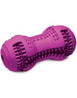 Игрушка для собак из цельнолитой резины "Гантель-массажер", 115мм