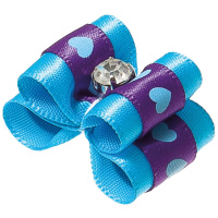 Бантик [пара] двойной объёмный, 3 см * 2 см, "Ностальжи" 18340