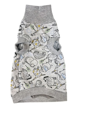 Водолазка для кошек утепленная OSSO (р. M светло-серая)