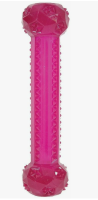ZOLUX, Игрушка из термопластичной резины "Хрустящая палочка с пищалкой", малиновая, 25 см