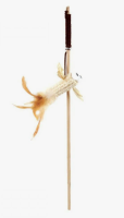 Удочка-дразнилка NATURAL из натуральных материалов "Птичка", [70/400мм]