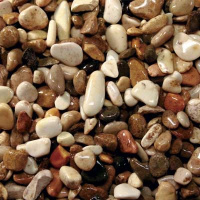 BARBUS Грунт для аквариума "Пестрая №2", натуральный, галька, 2-5 мм, 3,5 кг