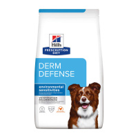 Hills Prescription Diet Derm Defense диетический сухой корм для взрослых собак для защиты от заболеваний кожи и кожных проявлений аллергии - 1,5 кг