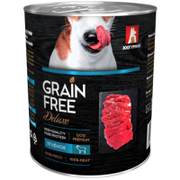 Мясной рацион Grain Free, консервы для собак, Ягнёнок, 350 г.