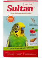 Султан "Фруктово-овощная трапеза" для волнистых попугаев 500 г. [уценка]