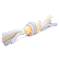 Игрушка PUPPY для щенков из термопласт. резины "Три кольца с лентами", 65/215мм