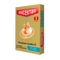 Инсектал Комбо капли для кошек, 3 пипетки Экопром (1-4 кг)