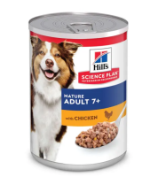 Hills Science Plan влажный корм для пожилых собак с курицей, в консервах - 370 г