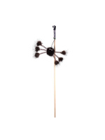 Россия Дразнилка для кошек паук из натуральной норки на веревке, звенящая