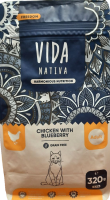 VIDA NATIVA сухой корм для взрослых кошек из курицы с черникой (320 гр)