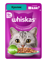 Whiskas Корм Влажный для Кошек желе Кролик 75г