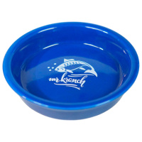 Миска Mr.Kranch керамическая для кошек 200 мл Форель, синяя