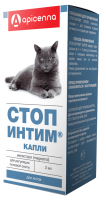 Apicenna Стоп-интим капли для котов, 2 мл.