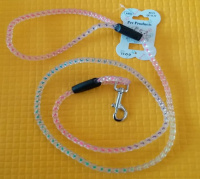 Кулешов Поводок для собак 1,3 м.*10 мм. "Силиконовая Радуга"