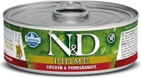 Farmina N&D Cat Prime chiken&pomegranat Kitten Влажный корм для котят Курица с Гранатом 70 г