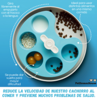 Интерактивная система кормления СПИН - Палитра, синяя / PetDreamHouse SPIN Interactive Feeder Palette Blue Medium, 600 г