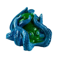 Растение пласт. GLOFISH с GLO-эффектом осминог-декорация