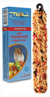 Триол Стандарт палочки для грызунов с фруктами 3шт. 80 г