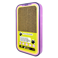 Когтеточка Mr.Kranch для кошек Кранчфон 50х28х5 см из картона с шариком и кошачьей мятой