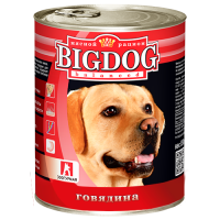 BIG DOG консервы для собак говядина, 850 г.