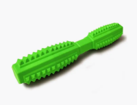 Игрушка д/с палка литая с шипами малая "Зооник" [пластикат] 21 см, салатовая