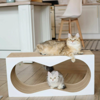 Когтеточка Конвекс белый	 77х22х37 см. Томми Кэт