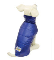 Попона двусторонняя утепленная "Ультрафиолет" синяя Триол (S, размер 25см)