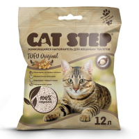 Cat Step Tofu Original, наполнитель растительный комкующийся, 6 л (12л)