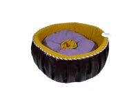 Ашера Борисов Л-8 Лежак круглый для кошек, с подушкой [средний]