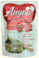 Амурр Влажный корм для взрослых кошек в соусе с ягненком, 100 г. [уценка]