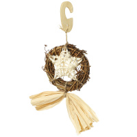 Триол Игрушка для птиц "Звезда с кольцом", 155/210*130мм, серия NATURAL