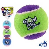 GiGwi BALL Originals Игрушка для собак Три мяча с пищалкой 6,3см