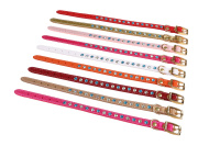 Амуниция Ошейник №13 искуств.мат. стразы ширина 13 мм., обхват шеи 22-28 см. 661