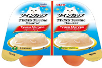 INABA TwinsTerrine паштет 2*35г д/кош ТунМаг/КурФил/Шир