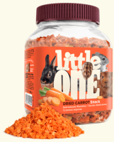 Little One Сушеная морковь, лакомство для всех видов грызунов, 200 г. [уценка]