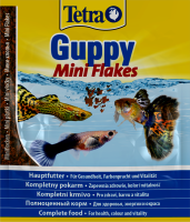 Тетра Guppy корм для гуппи, пецилий, меченосцев, 15 г
