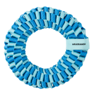 Игрушка Mr.Kranch для собак Плетеное кольцо диаметр 15 см голубая