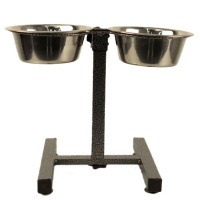 Миска двойная Mr.Kranch из нержавеющей стали на штативе 2 х1,8 л.