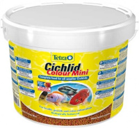Tetra Cichlid Colour Mini Корм для всех видов небольших цихлид для улучшения окраса, 10л.
