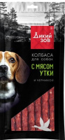 Дикий зов 27769 Лакомство д/собак Колбаса с мясом утки и черникой 85г