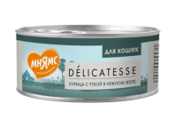 Влажный корм консервы Мнямс для кошек Курица с уткой в нежном желе 70 г