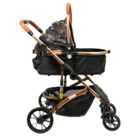 Коляска прогулочная Mr.Kranch для собак и кошек большая с амортизацией, макс. нагрузка 20 кг, разноцветная