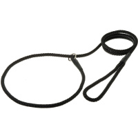 Поводок-удавка с кольцом "нейлоновый канат" 12мм*170см Пет лайн (черный PDE1268BL)