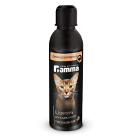 Gamma Шампунь для кошек и котят против блох, с экстрактом трав, 250 мл.