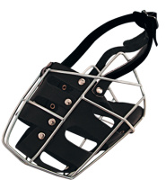 Gamma Намордник металлический "Овчарка-сука" с кожаным вкладышем, 170*110*135 мм. 11542008