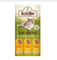 AlpenHof Колбаски с мясом курицы и рыбы для кошек, 3 шт. A607