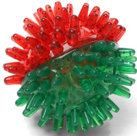 Triol NEW YEAR Игрушка из термопластичной резины для кошек "Мячик светящийся", d50мм