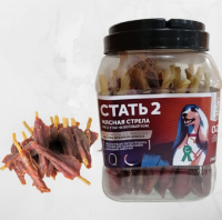 Грин Кьюзин Лакомство для собак СТАТЬ-2, Сушеное мясо утки на воловьей коже ПОШТУЧНО