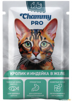 Чамми Pro пауч кролик, индейка желе 85 гр